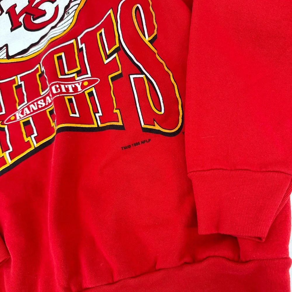 Vintage 1995 Kansas City Chiefs Crewneck Sweatshirt Oneita Power Sweats Size L - Picture 4 of 9